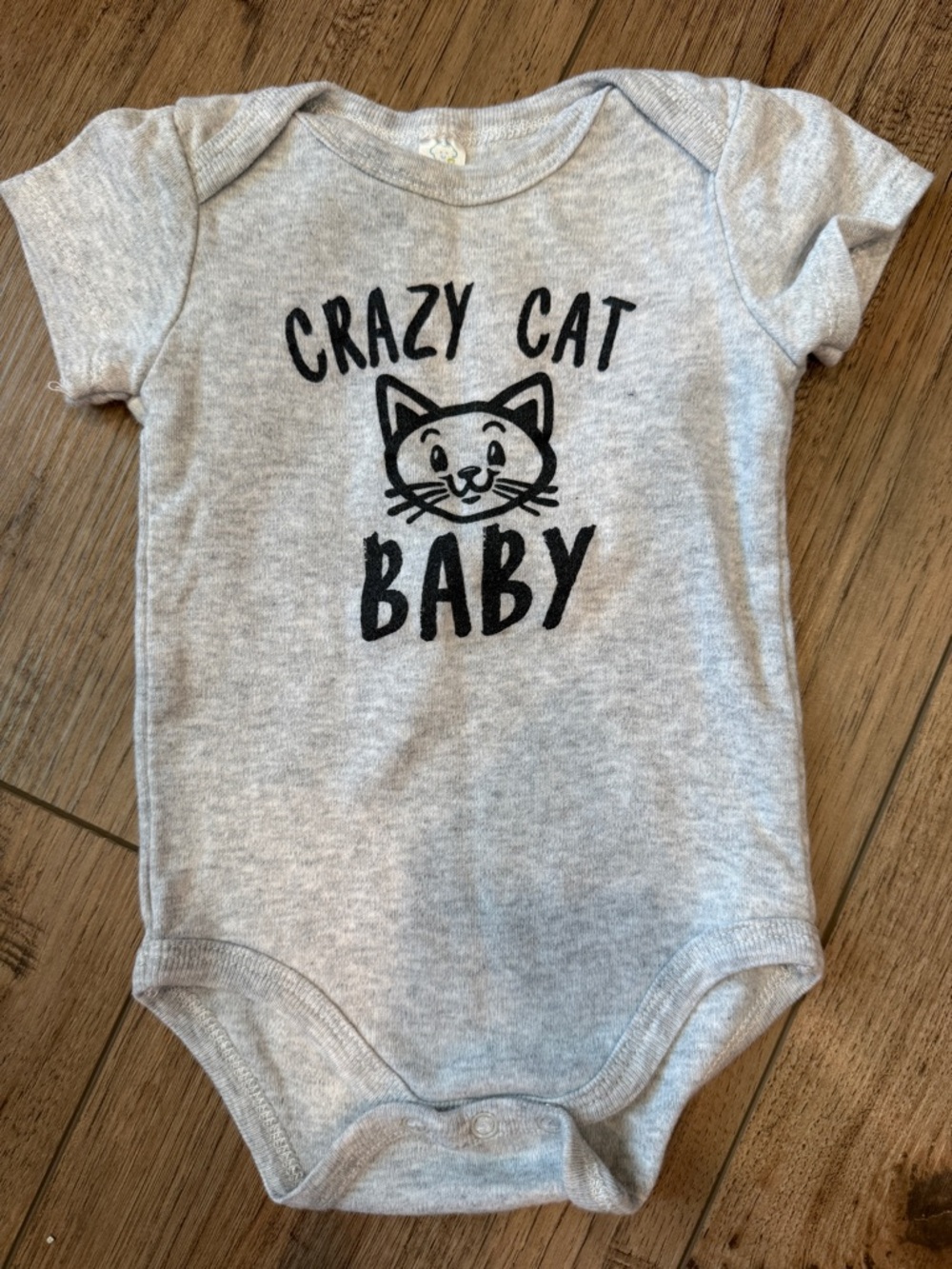 Crazy Cat Baby onesie
